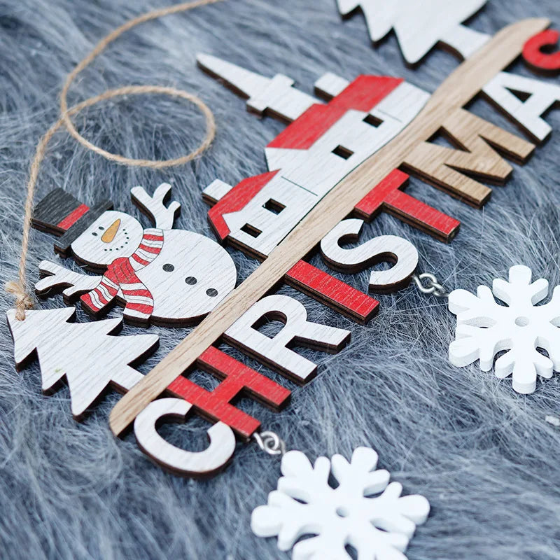 Wooden Christmas Decorations - Handmade Gnome Ornaments