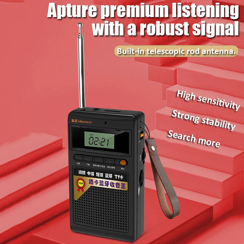 SoundPocket Mini Bluetooth Radio and MP3 Player