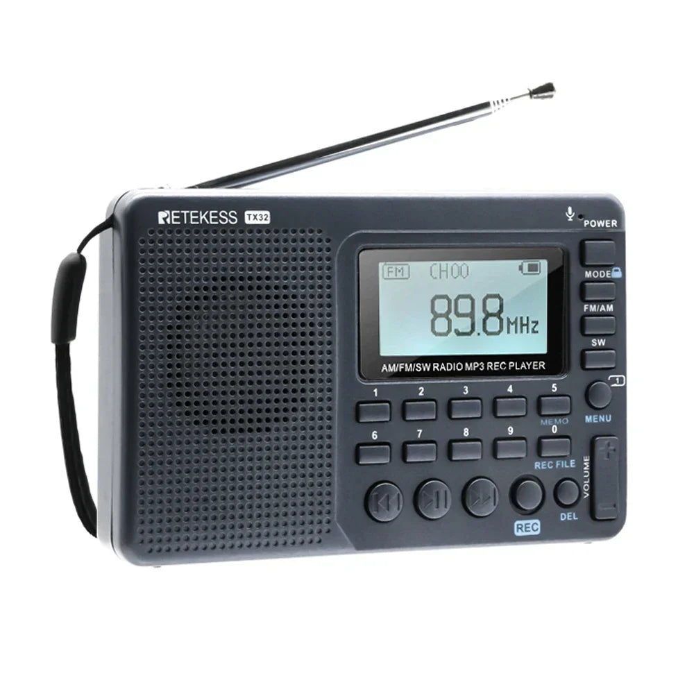 EchoWave Portable Retro Radio