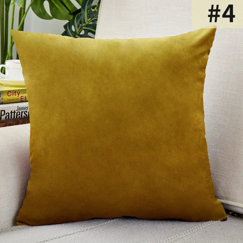 Velvet Elegance Cushion Cover - Luxe Solid Velvet