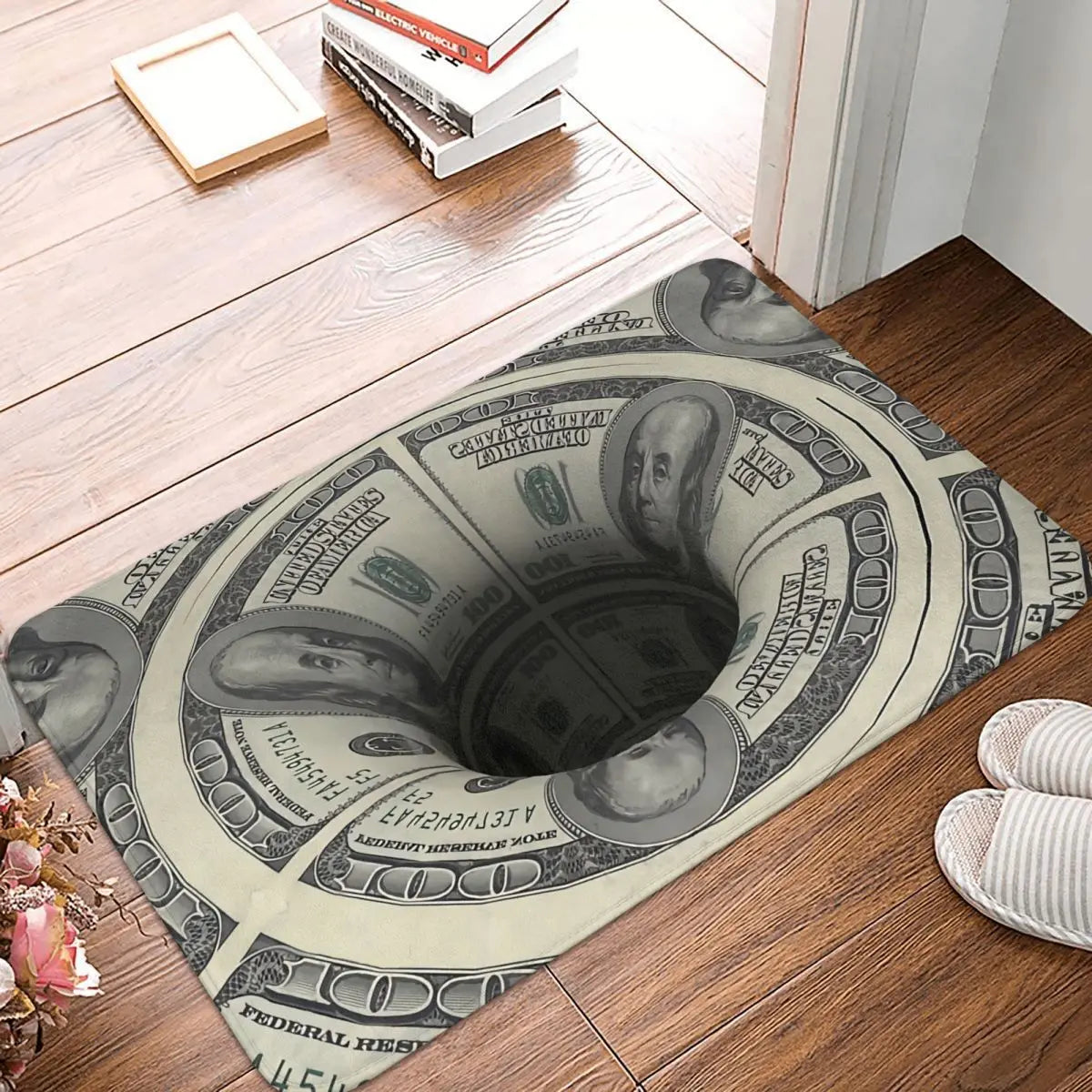 EcoMat - Green Fiat Dollar Doormat for Entry