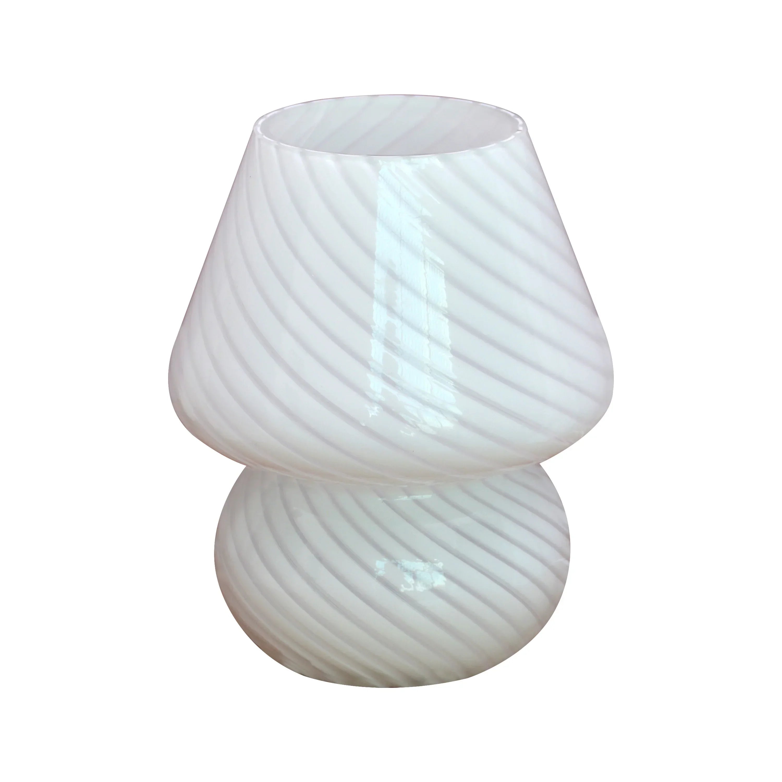 Murano Glass Table Lamp - Vintage Mushroom Light