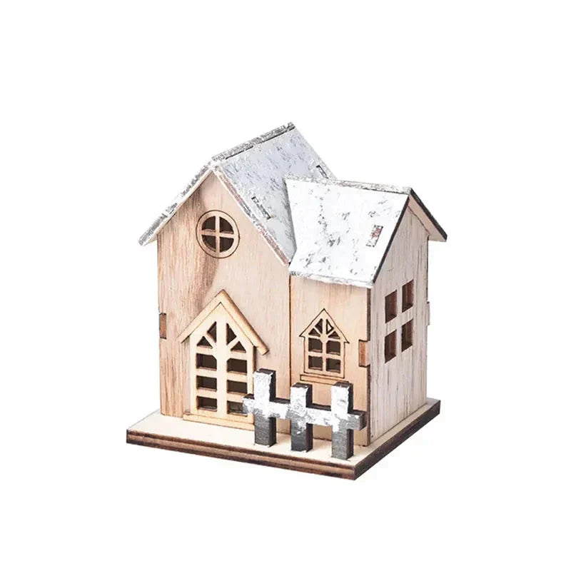 FrostGlitter LED House Lanterns - Festive Christmas Decor