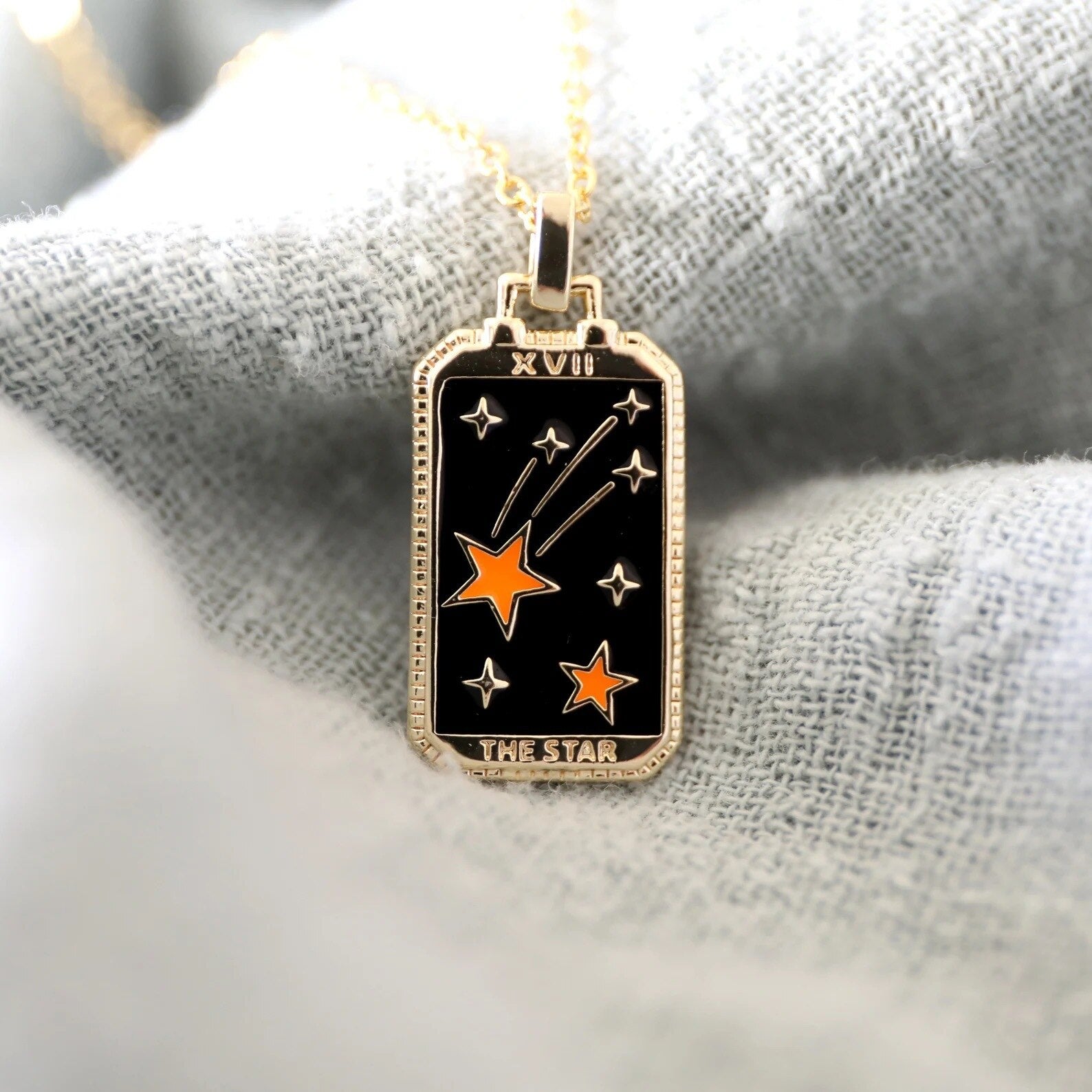 Tarot Card - Stainless Steel Pendant Necklace