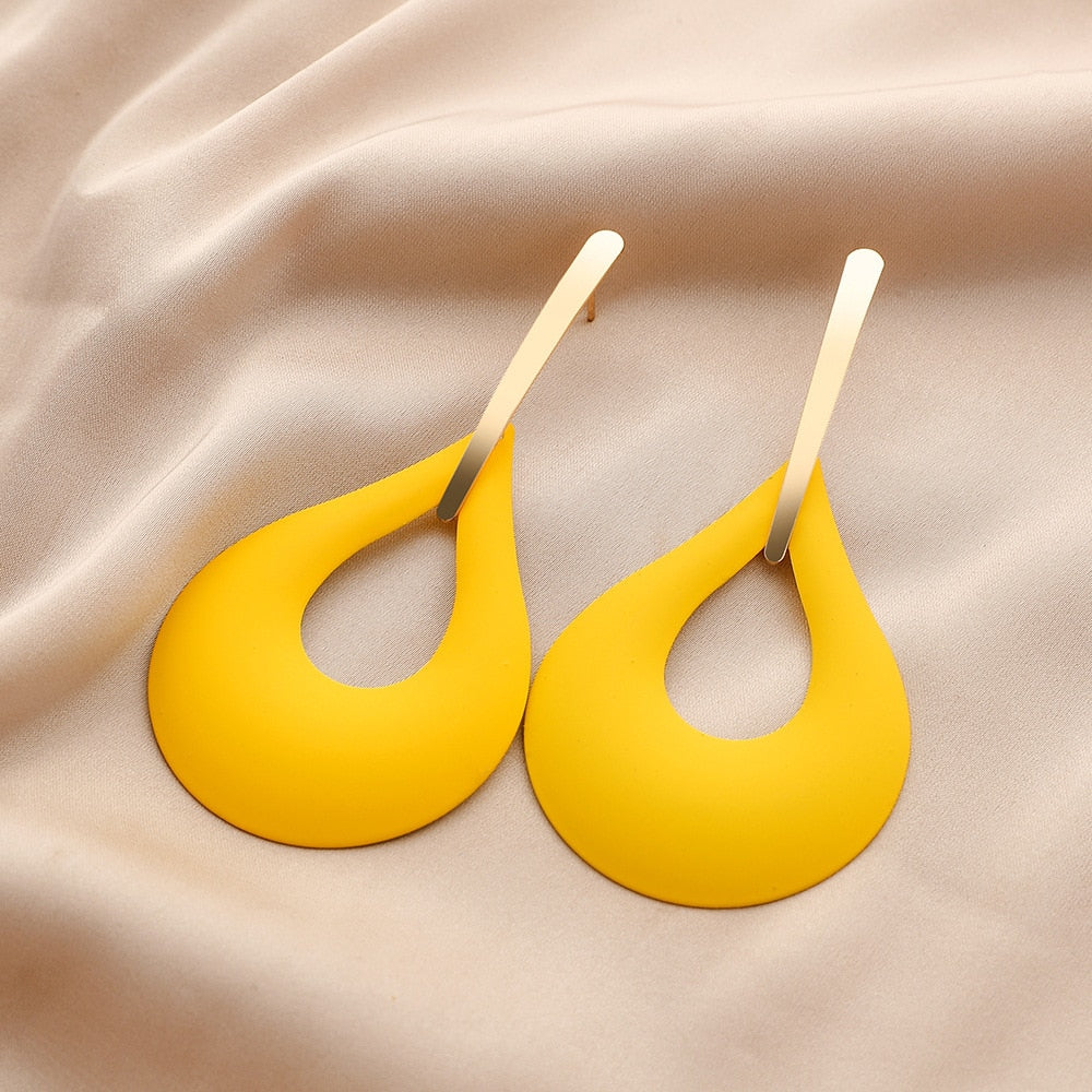 Color Drop Earrings - Vibrant Lightweight Teardrop Statement Earrings