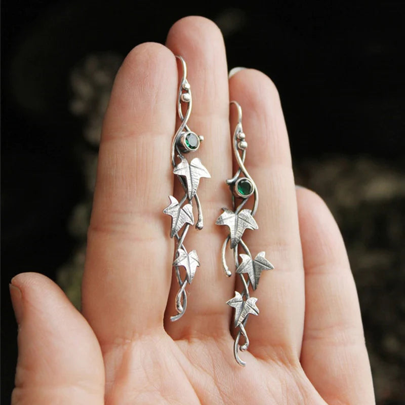 Faylinn Elf Leaf Earrings - Whimsical Vintage Style