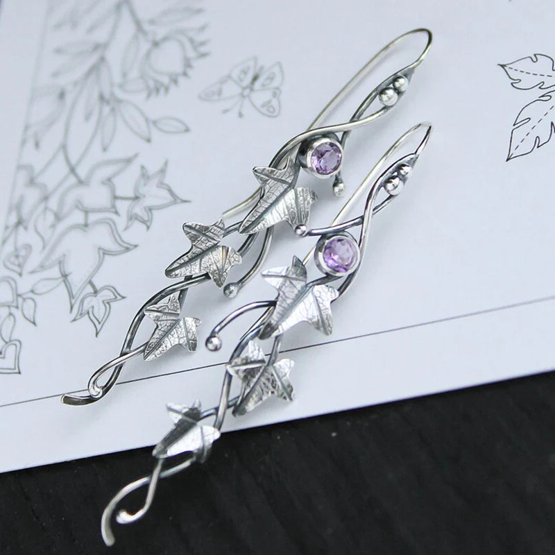 Faylinn Elf Leaf Earrings - Whimsical Vintage Style