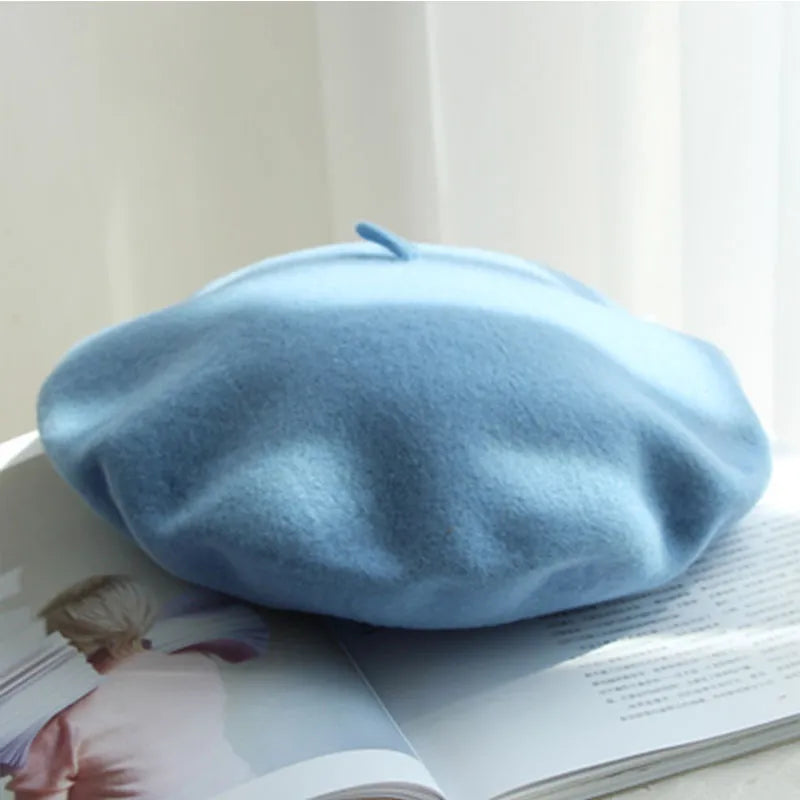WoolCharm Beret – Luxe 100% Wool Winter Beret