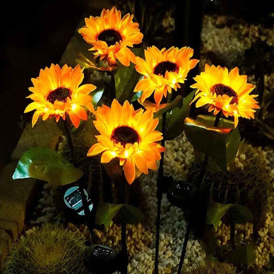 SolarBloom - Realistic Sunflower Garden Light