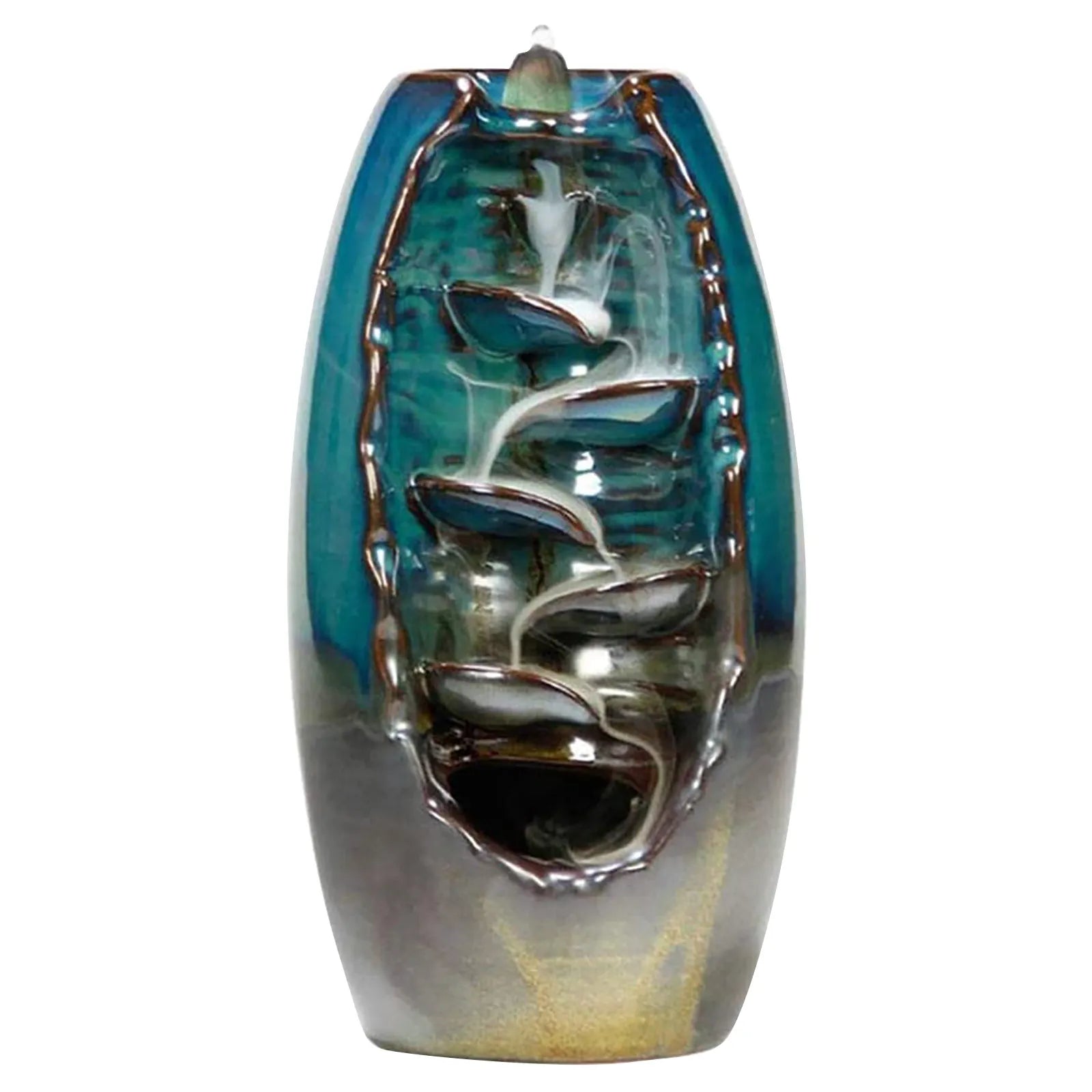 SerenityFlow - Ceramic Incense Waterfall