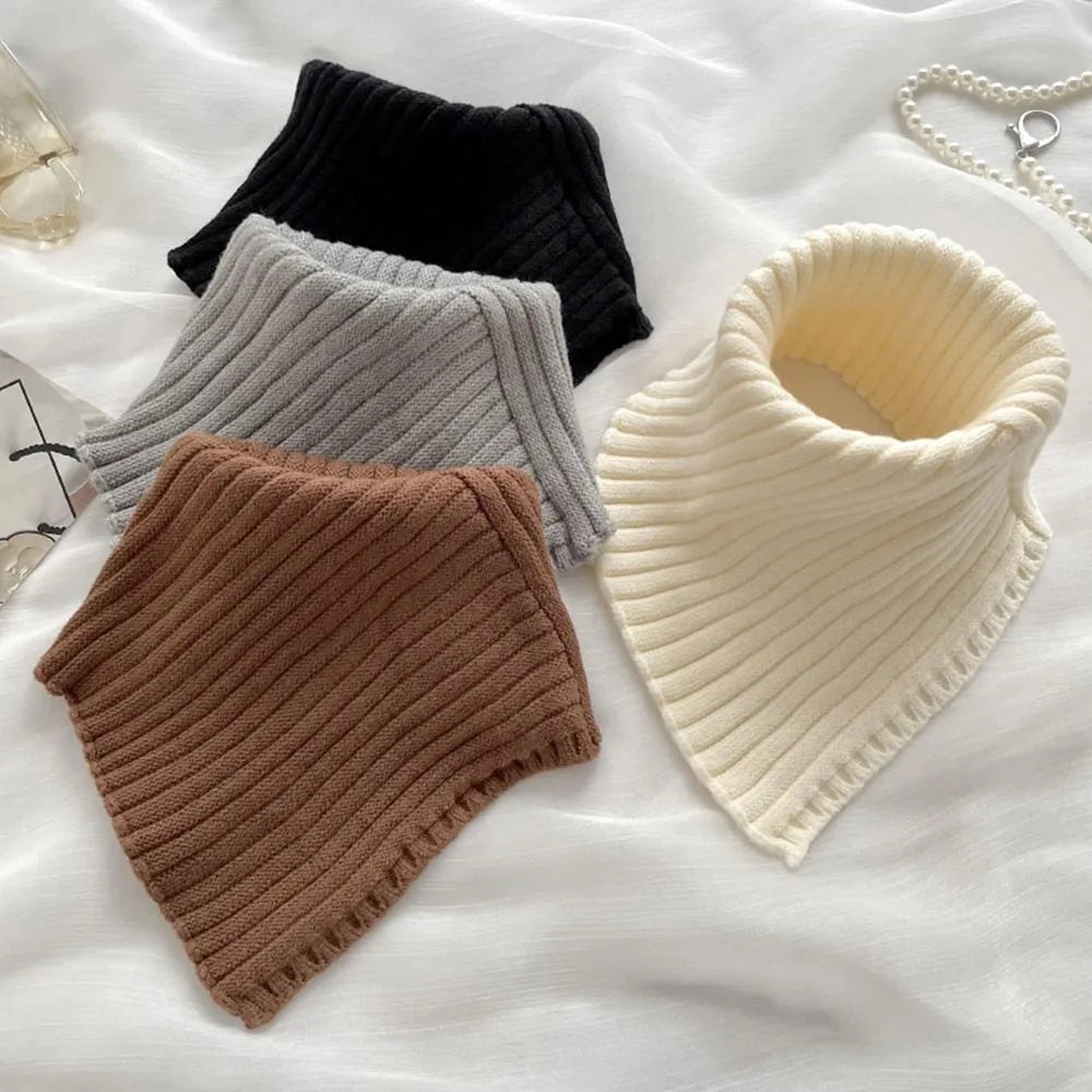 CosyWrap Scarf - Warm Knit Winter Scarf with Stand-Up Collar