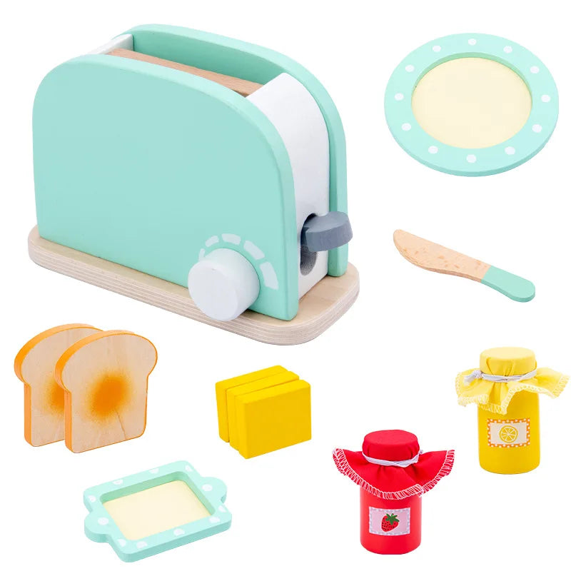 WoodPlay Set - Wooden Kitchen Toy Appliances