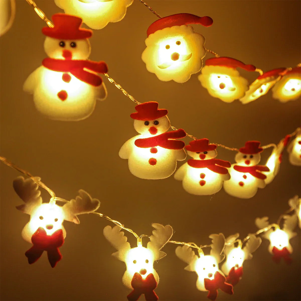 SnowmanTree - Festive LED Snowman String Lights