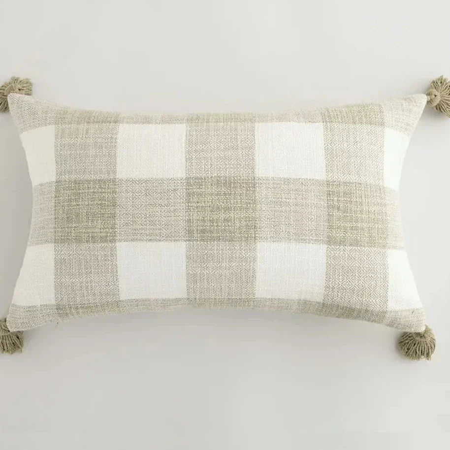Elegance Loft Cushion Cover - Fringe Trim Accent