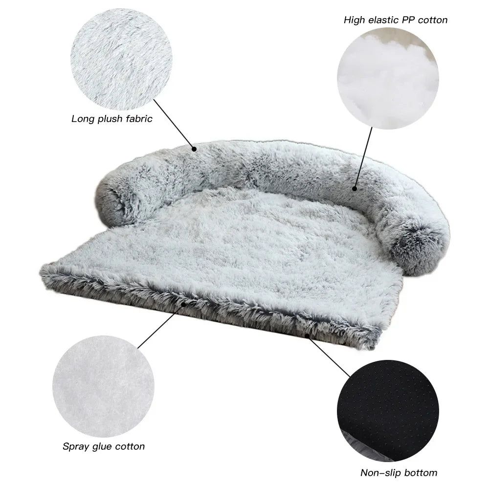 Quishy PetBed - Washable Plush Pet Blanket Bed