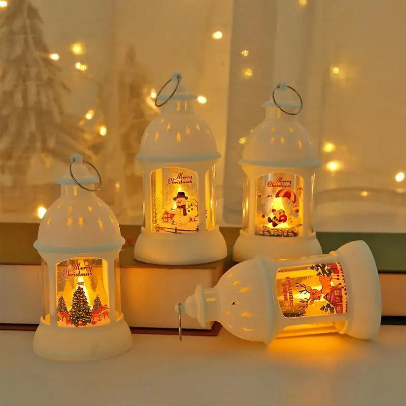 ChristmasHome LED Lanterns - Festive Santa Light Decor