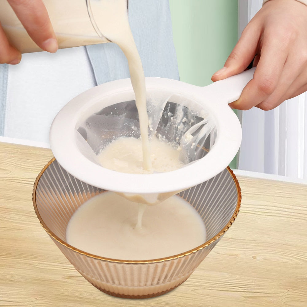 PureFlow Sieve - Fine Mesh Strainer for Nut Milk, Juice and Kefir