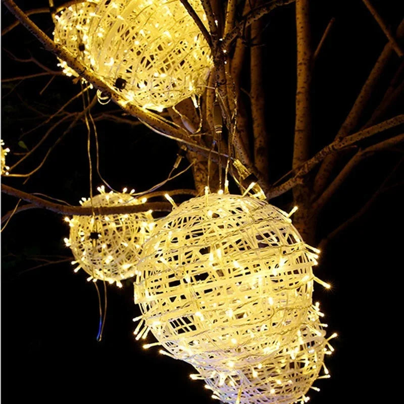 Sphere - Rattan String Lights for Elegant Party Decor