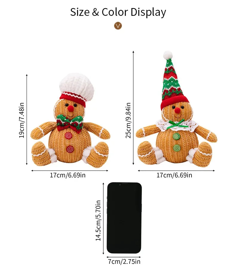 Gingerbread Man Ornament - Festive Christmas Hanger