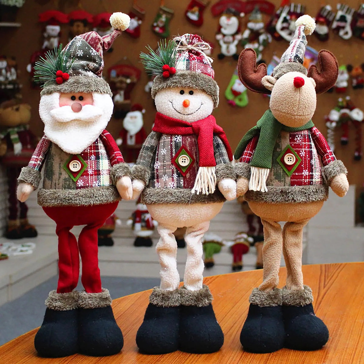 FeteLegere - Plush Christmas Figurines for Kids