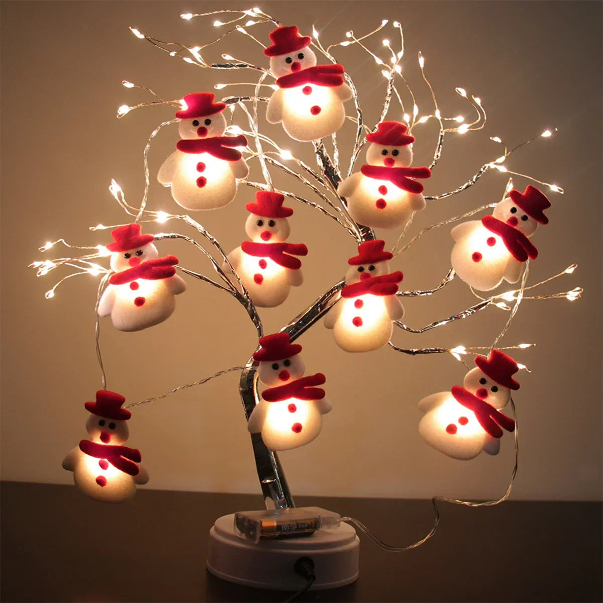 SnowmanTree - Festive LED Snowman String Lights