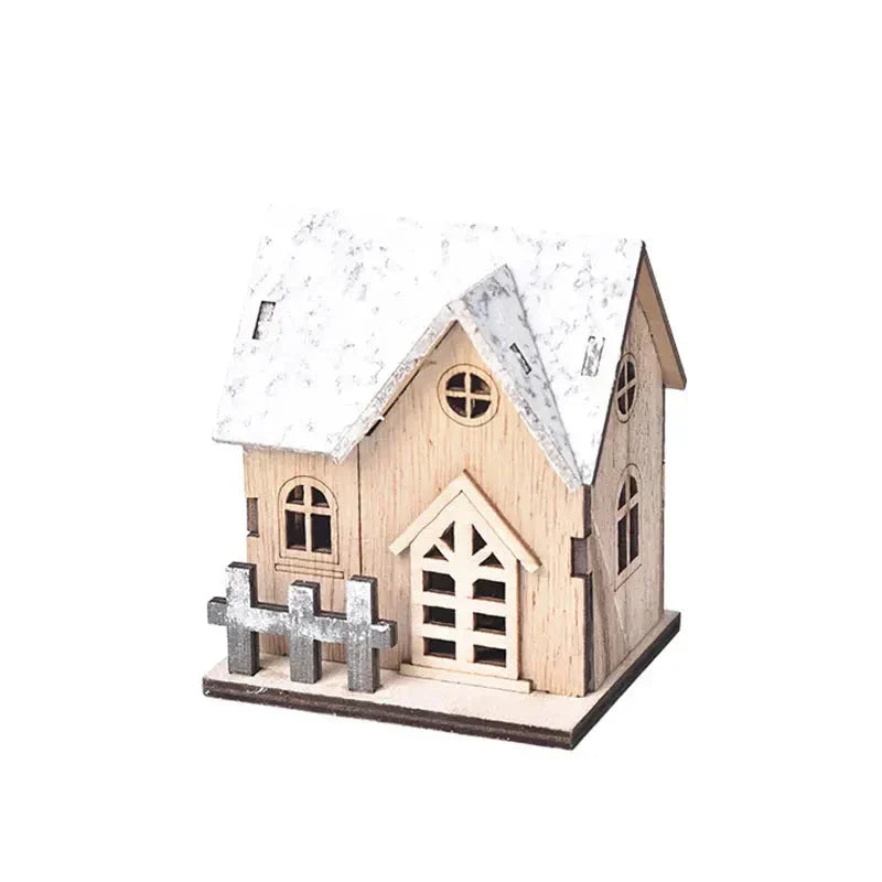 FrostGlitter LED House Lanterns - Festive Christmas Decor