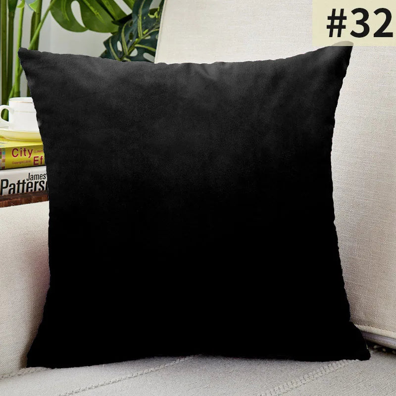 Velvet Elegance Cushion Cover - Luxe Solid Velvet