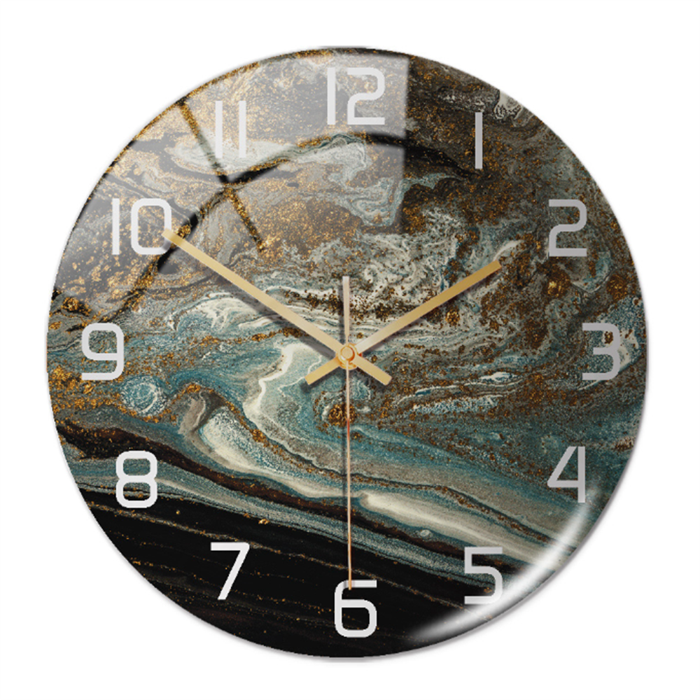 Marble Silent Wall Clock - Modern Stylish Decor