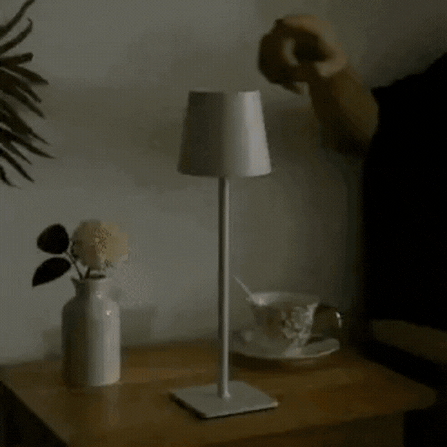 Scandinavian LED Table Lamp with Touch Dimming & Cordless Design for Versatile Lighting 5