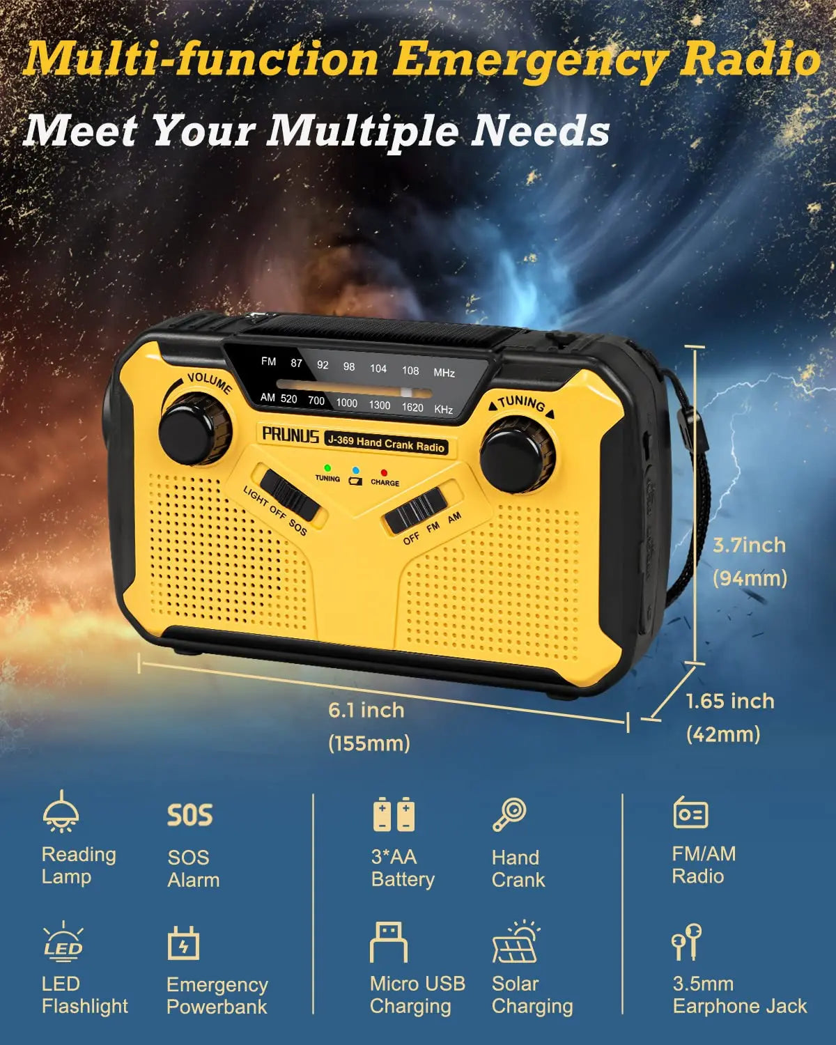 SafeSignal Portable Emergency Radio