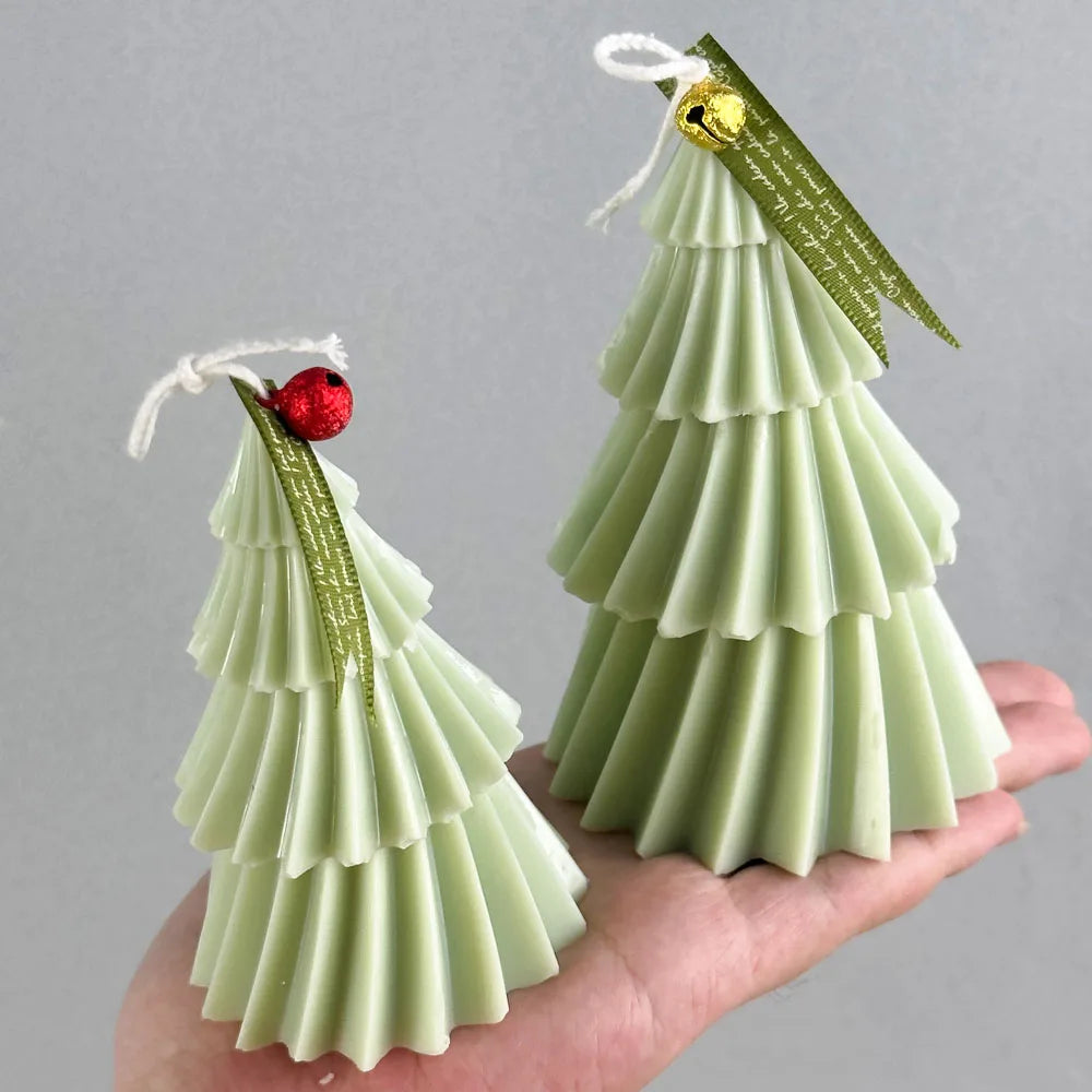 Christmas Tree Candle Mold - Geometric DIY Silicone Mould