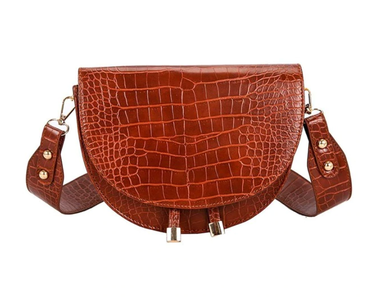 Chelsey Crossbody Bag - Bold Croc-Print Shoulder Bag