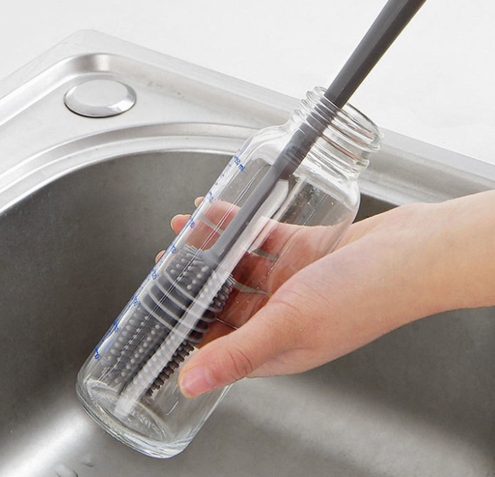 BrushMaster - Silicone Cleaning Brush for Bottles and Glasses