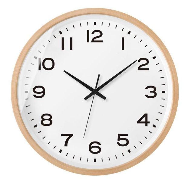 Scandinavian Wooden Wall Clock - Bamboo Decor
