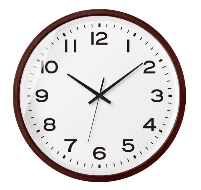 Scandinavian Wooden Wall Clock - Bamboo Decor