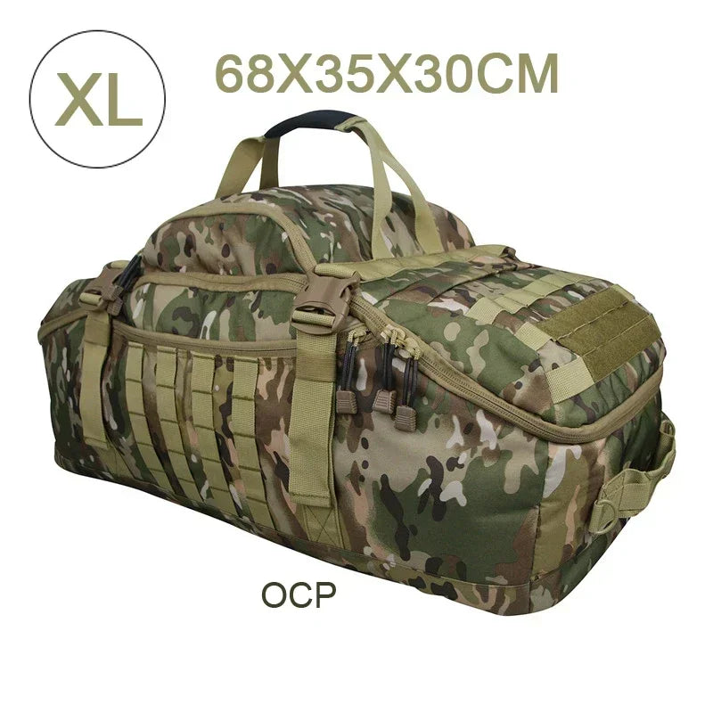 TrailTrek - Tactical Travel Backpack and Duffel Bag