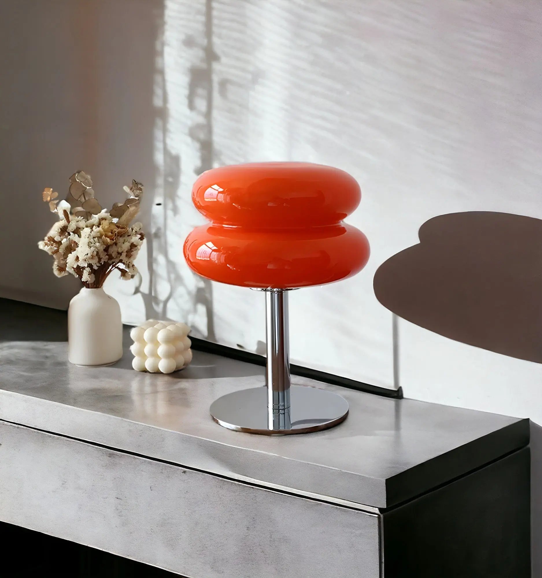 Macaron Glass Table Lamp - USB Glass Bedside Light