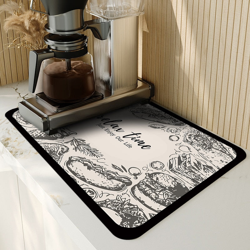 AbsorpTowel Mat - Non-Slip Ultra-Absorbent Kitchen Drying Mat