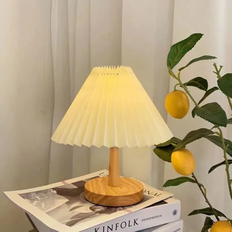 Foldable Pleat Table Lamp - DIY Warm LED Accent Light