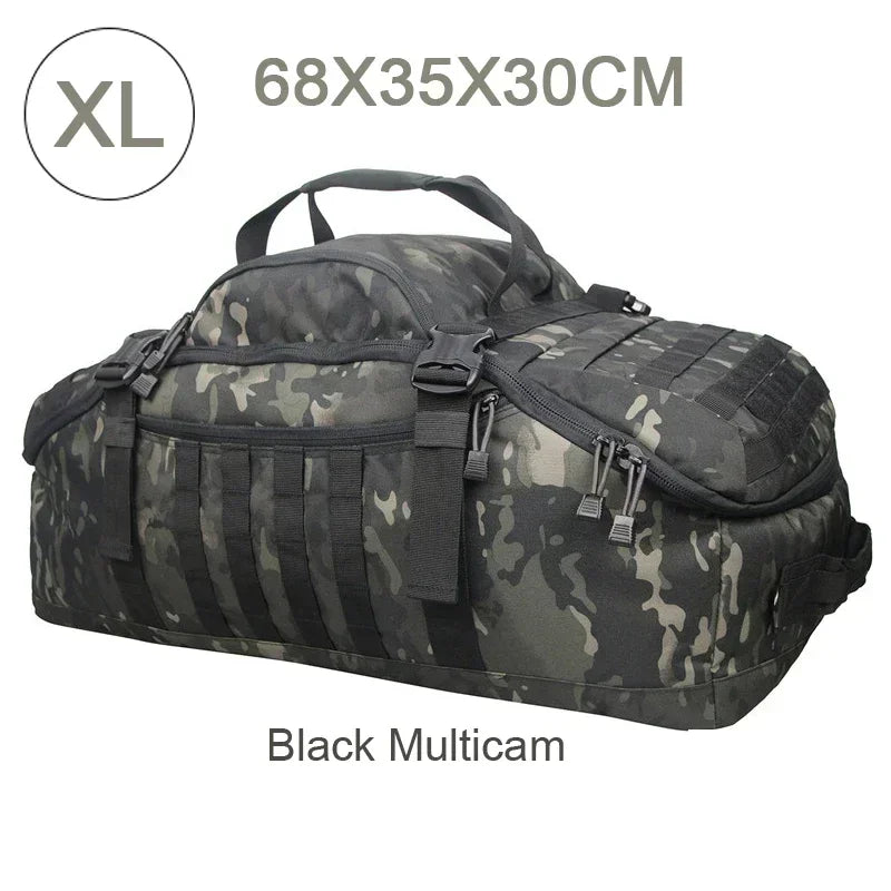 TrailTrek - Tactical Travel Backpack and Duffel Bag