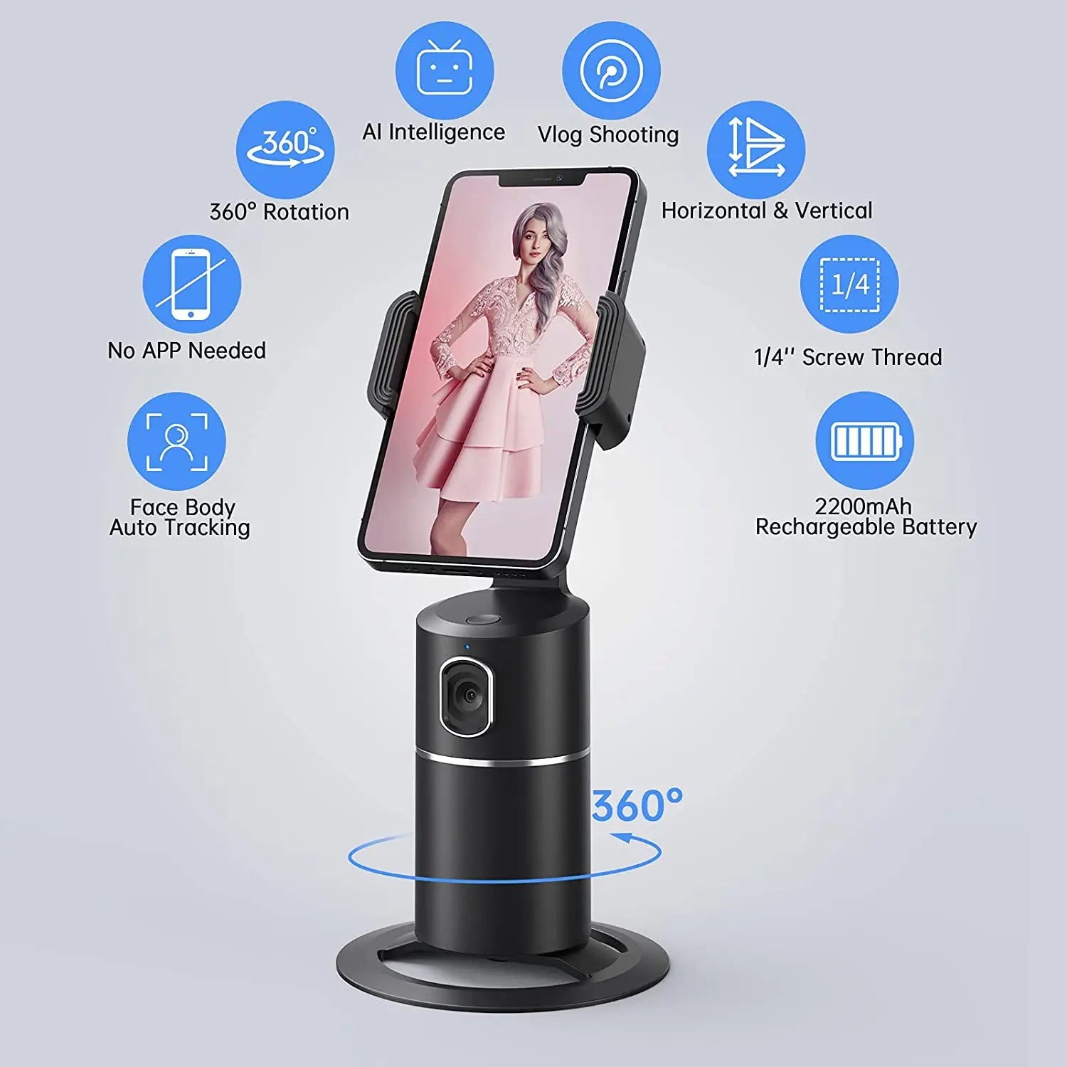 Follow Frame - Auto-Tracking Phone Holder with Face Recognition