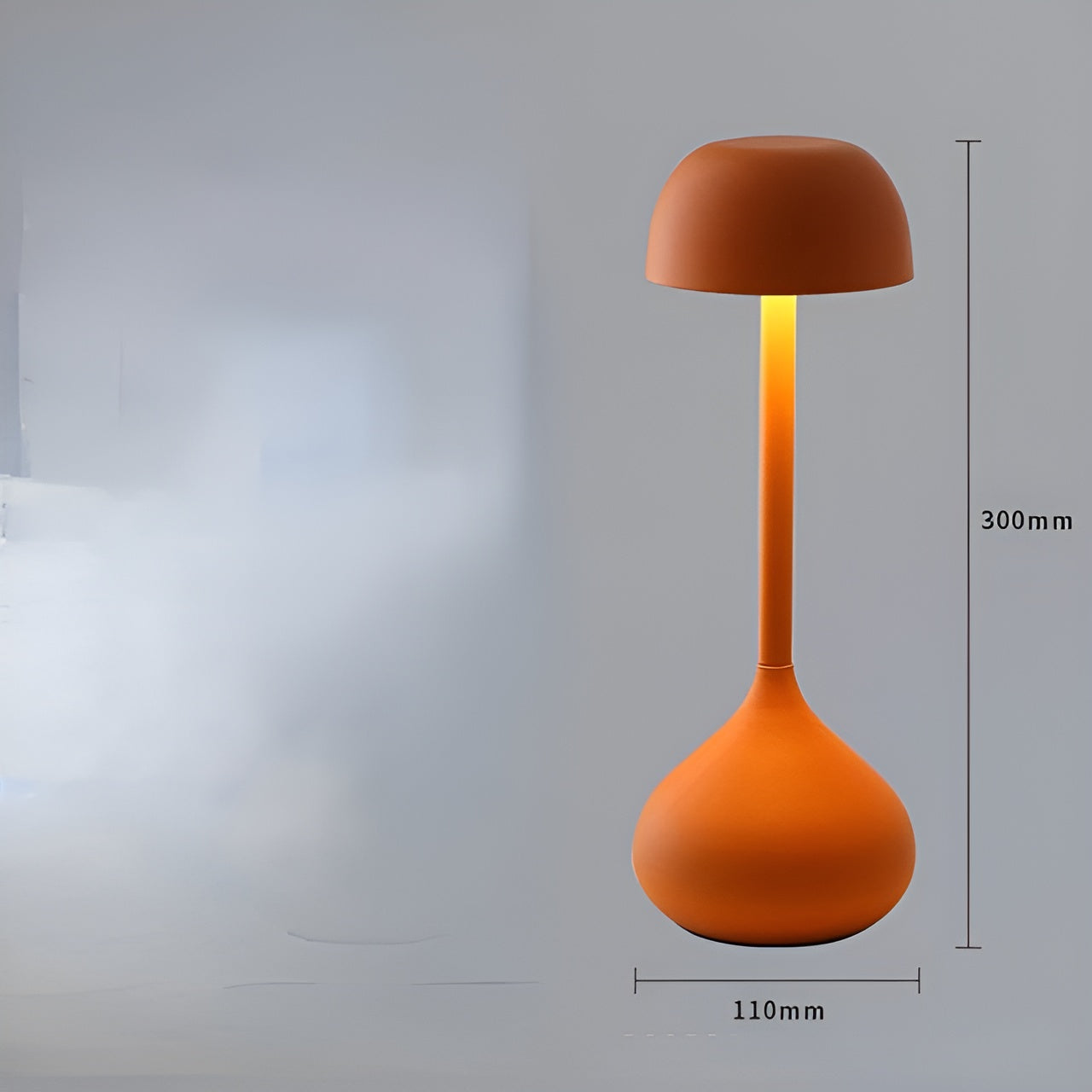Wireless Mushroom Lamp - Dimmable LED Table Light