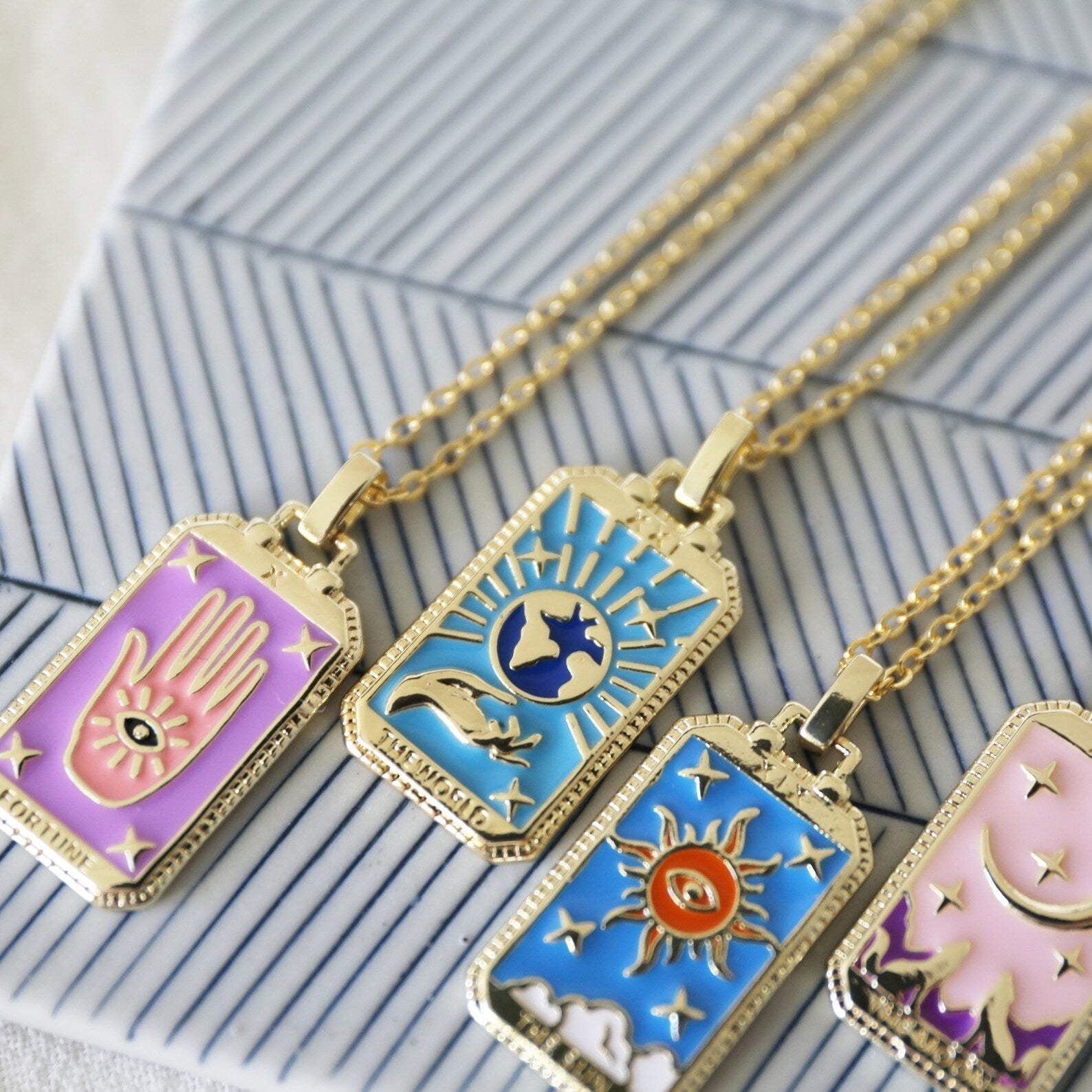 Tarot Card - Stainless Steel Pendant Necklace