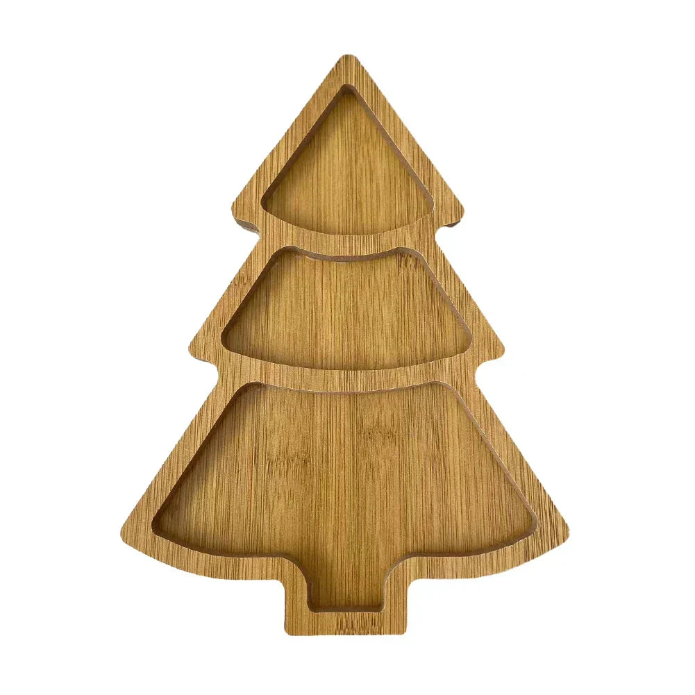 FestiveTree Board - Wooden Christmas Tree Serving Board