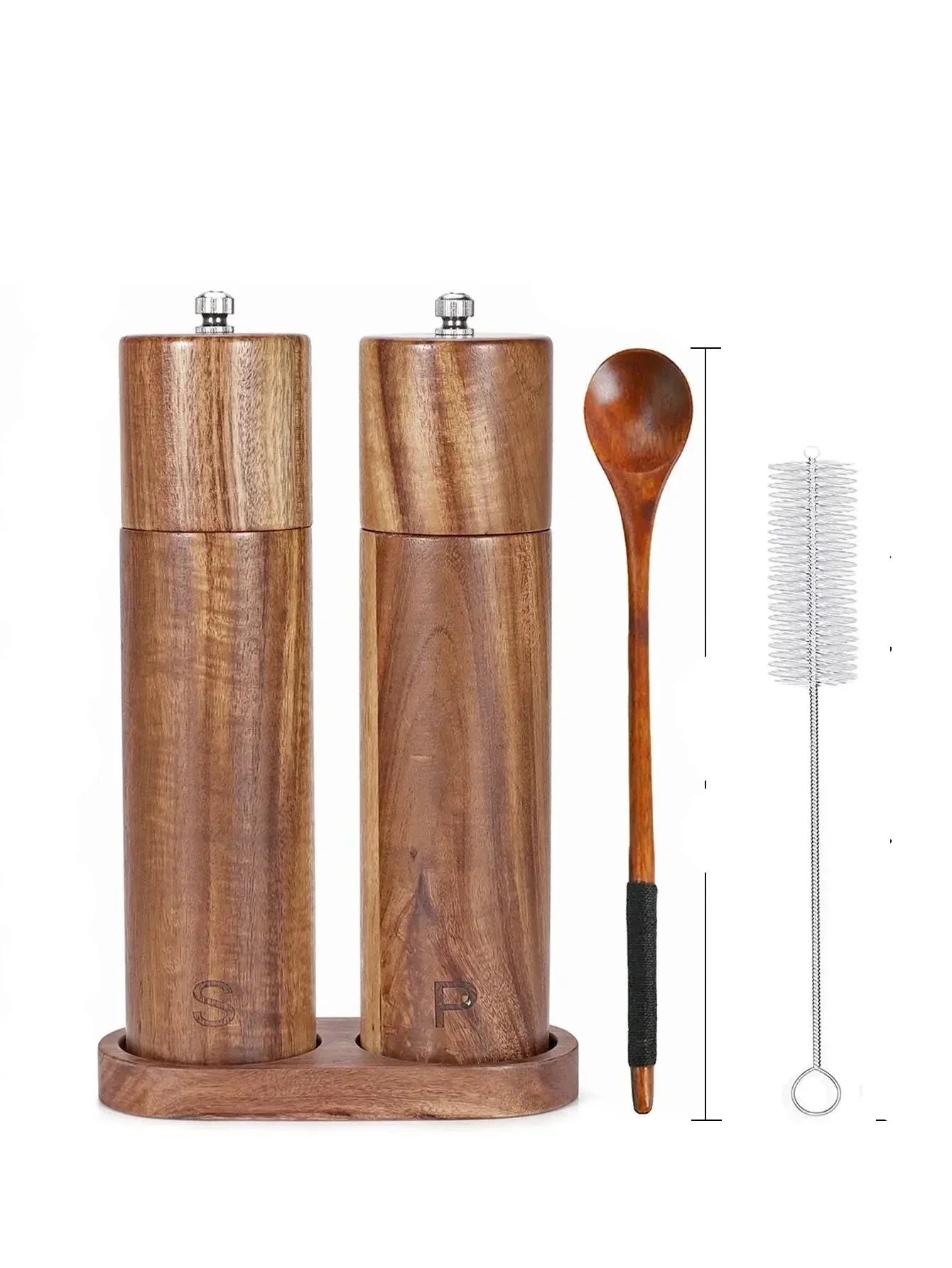 WoodSpice - Wooden Pepper & Salt Mill Set