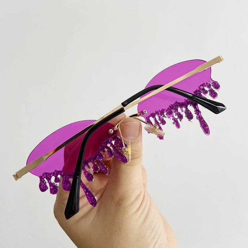 Cry me a Glitter - Sparkling Festival Sunglasses