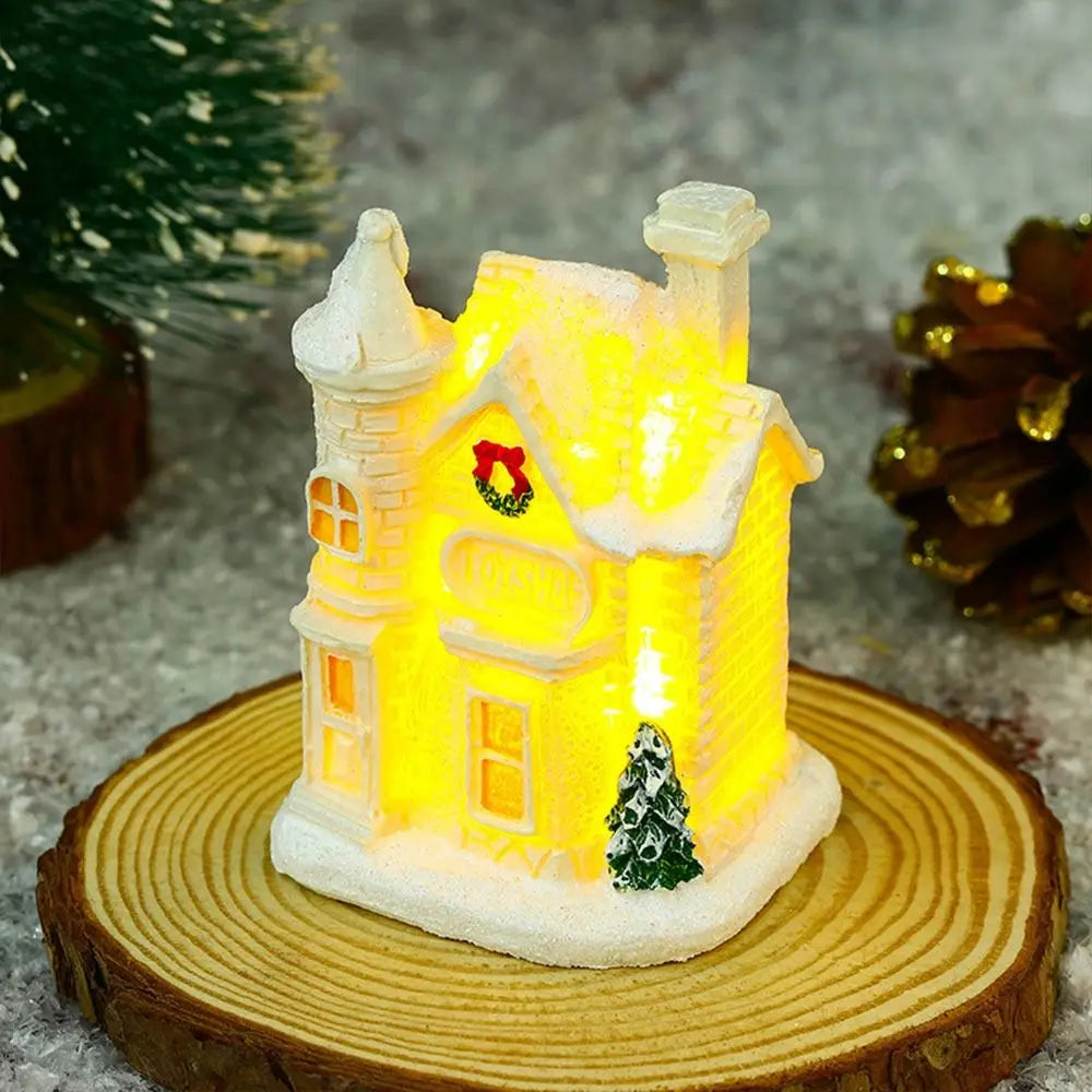 AuroraTwinkle LED Christmas Houses - Lit Village Decor