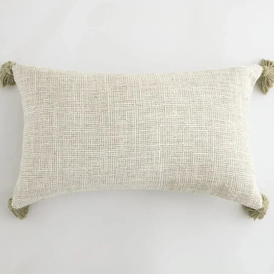 Elegance Loft Cushion Cover - Fringe Trim Accent