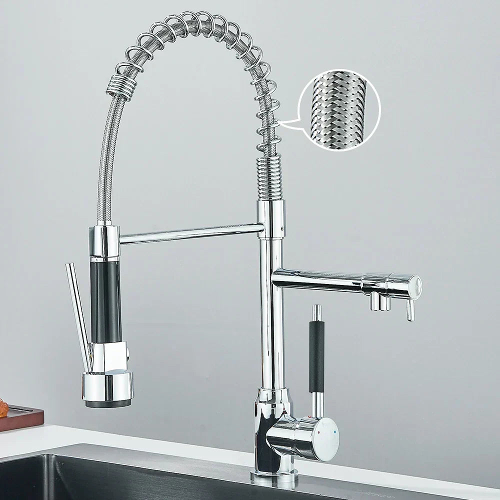 HydroFlex - Modern Dual-Spray Kitchen Faucet