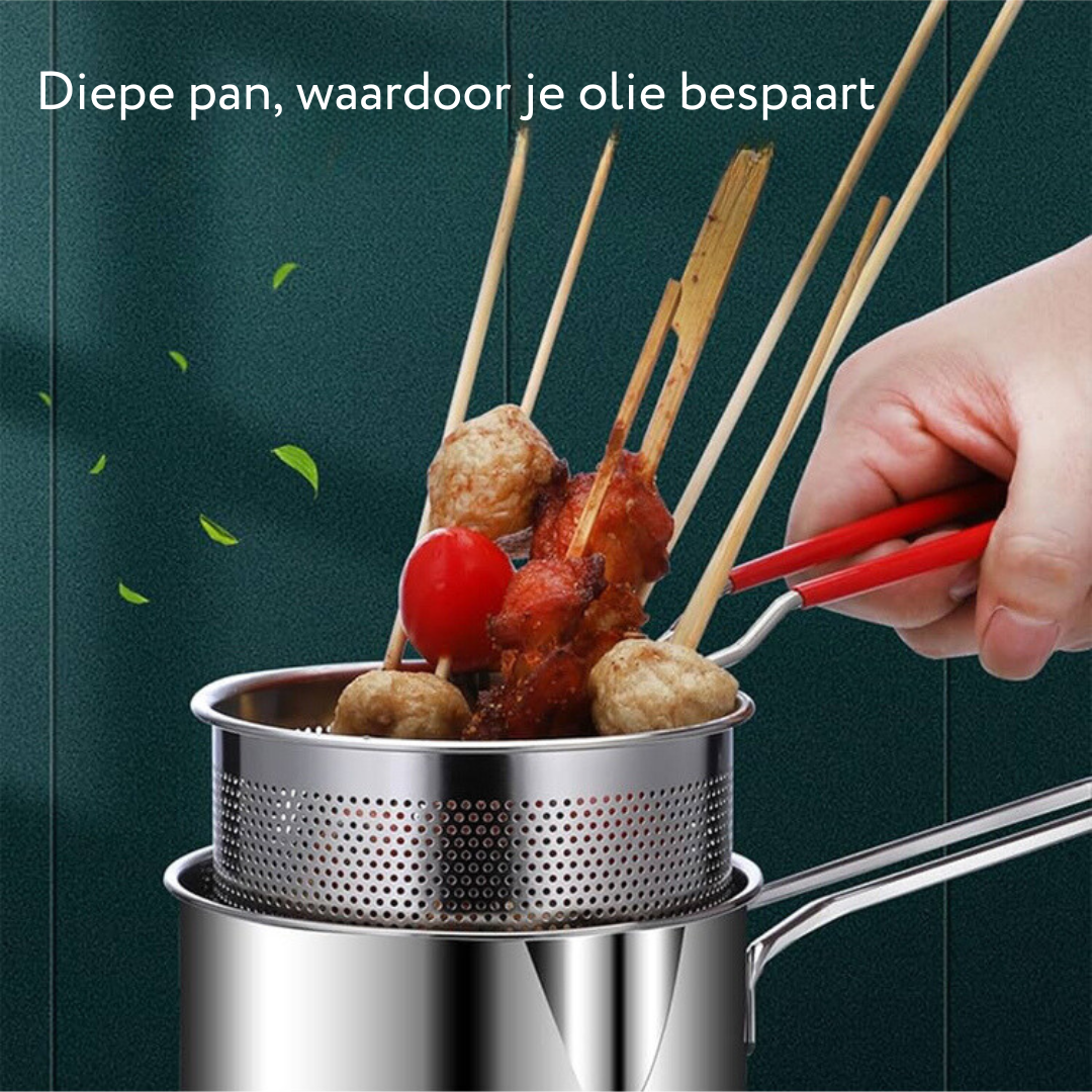 CrispMaster - Compact Deep Fryer Pot